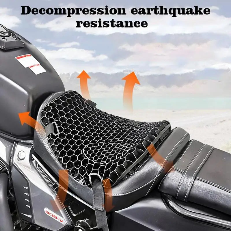 ASIENTO ERGONOMICO PARA MOTOS de GEL PRIMIUM