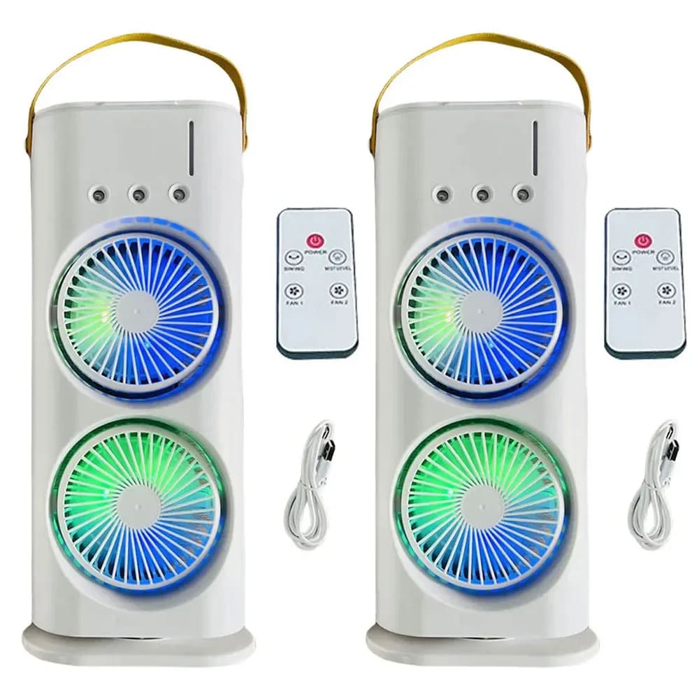 VENTILADOR DOBLE CON HUMIFICADOR