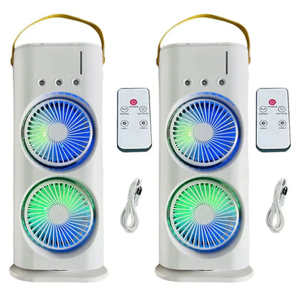 VENTILADOR DOBLE CON HUMIFICADOR