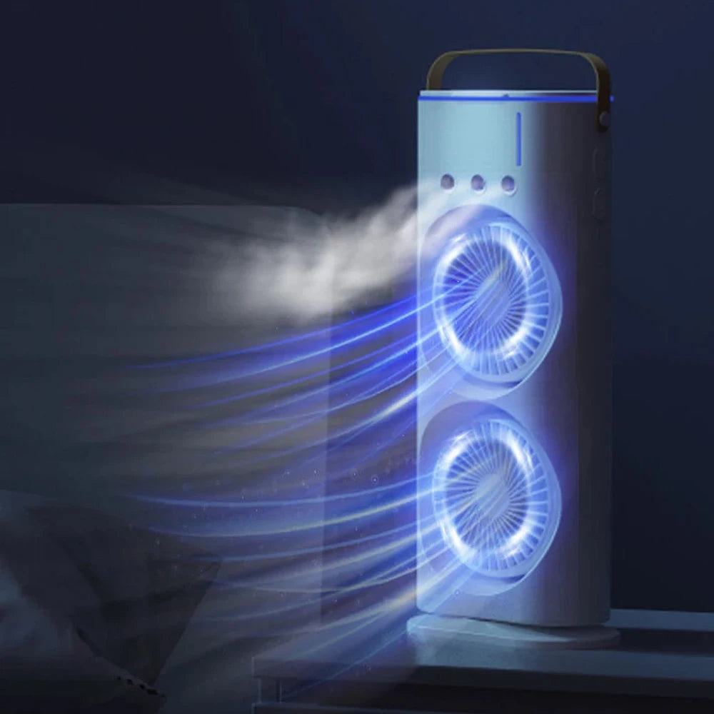 VENTILADOR DOBLE CON HUMIFICADOR