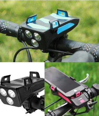 LINTERNA PARA BICICLETA 4 EN 1